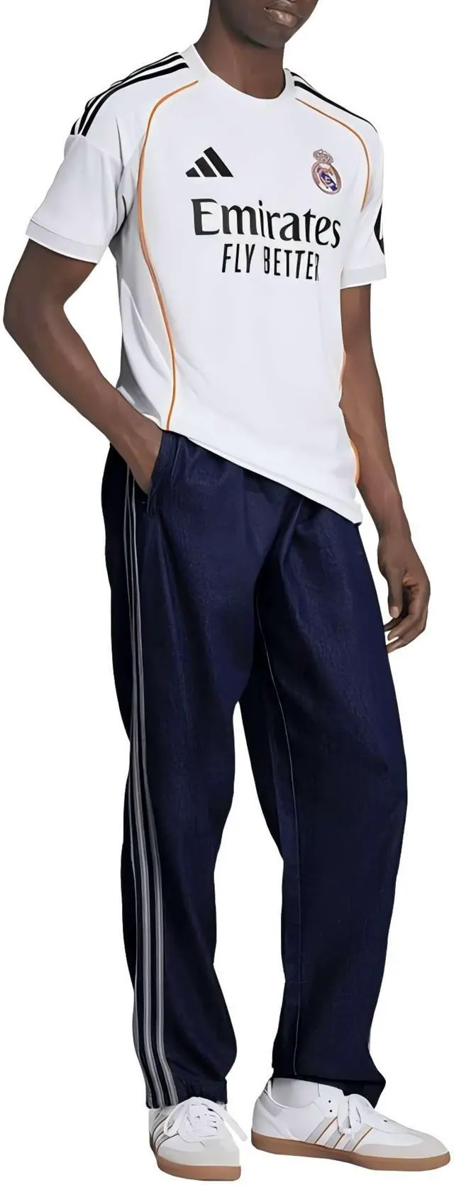 Alt view image 5 of 6 - 2025-26 Real Madrid Men's Stadium Home Soccer Jersey