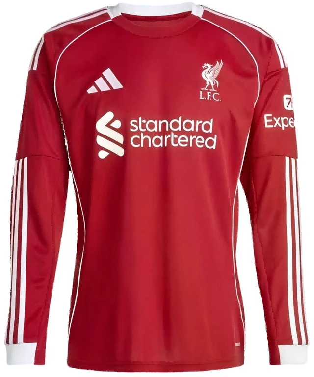Main image of Liverpool FC 25/26 Men's Long Sleeve Jersey