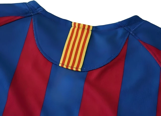 Alt view image 3 of 5 - Ronaldinho Retro Mens Soccer Jersey 2005 & 2009 Short & Long Sleeve for Game Day, Training, or Casual Wear 2005 Short Sleeve 2XL