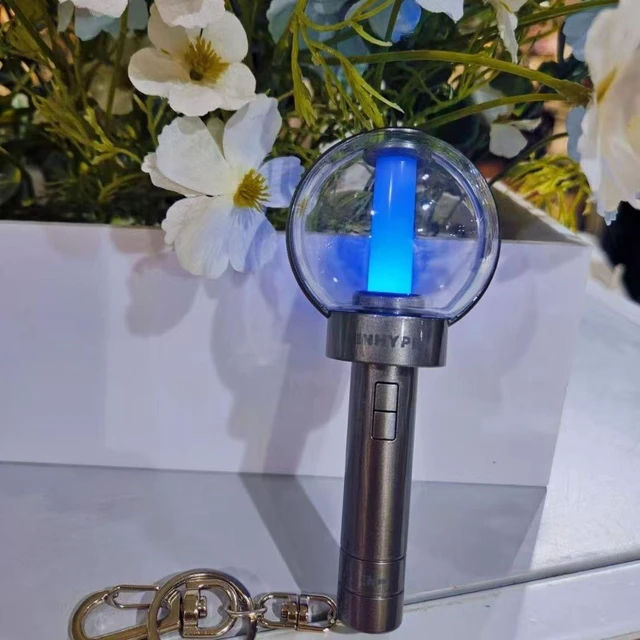 Alt view image 4 of 5 - ENHYPEN Ver.2 Mini Light Up Light Stick Keyring, Engene Bong LED Keychain, Concert Fan Merch Bag Charm Gift