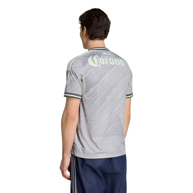 Alt view image 3 of 5 - Club America 2025/26 Men's Third Soccer Jersey, Quick Dry Replica Football Shirt, Grey with Lime Green Accents for Match Day, Training & Casual Wear XL