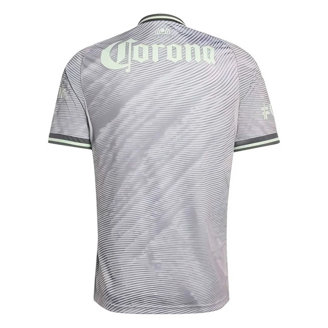 Alt view image 2 of 5 - Club America 2025/26 Men's Third Soccer Jersey, Quick Dry Replica Football Shirt, Grey with Lime Green Accents for Match Day, Training & Casual Wear XL