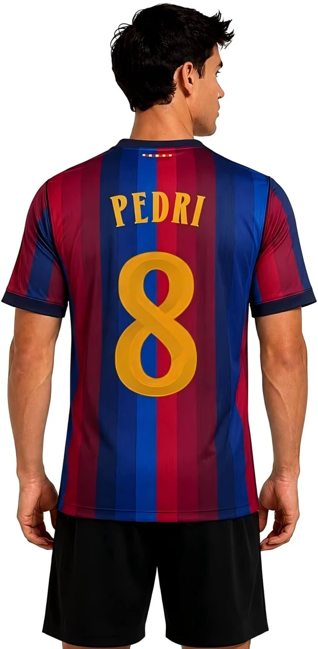 Alt view image 2 of 5 - Pedri Mens Soccer Jersey 2026/27 Fan Version Short Sleeve Shirt for Game Day, Training, or Casual Wear 3XL