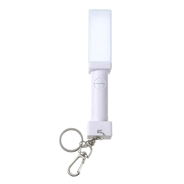 Alt view image 4 of 5 - TWS Mini Lightstick Keychain, Glowing Concert Cheering Light Pendant, Cute Kpop Fan Key Ring with Stickers, Bag Charm Gift