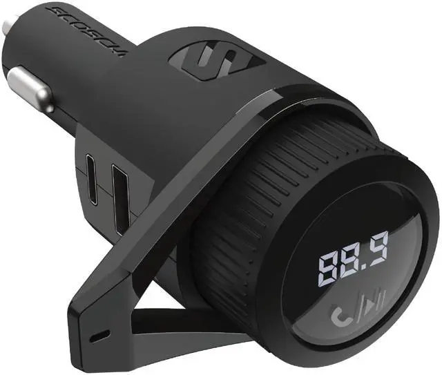 Main image of BTFM9 FM Bluetooth Transmitter Car, Dual 12W USB-C and USB-A Charging Ports, Fast Type C Car Charger, Wireless Radio Bluetooth Adapter, Hands-Free Kit for Calls, Siri and Google Assistant