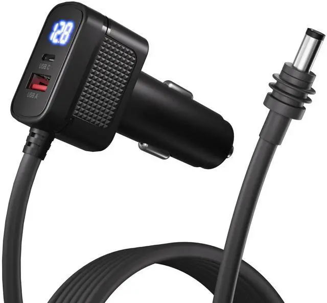 Main image of Starlink Mini Car Charger, Star Link Mini DC Power Cable 10FT/3FT, Mini Starlink Accessories 100W 12V-24V Cigarette Lighter Adapter with USB, Type-C Port and Voltmeter, Waterproof DC Plug