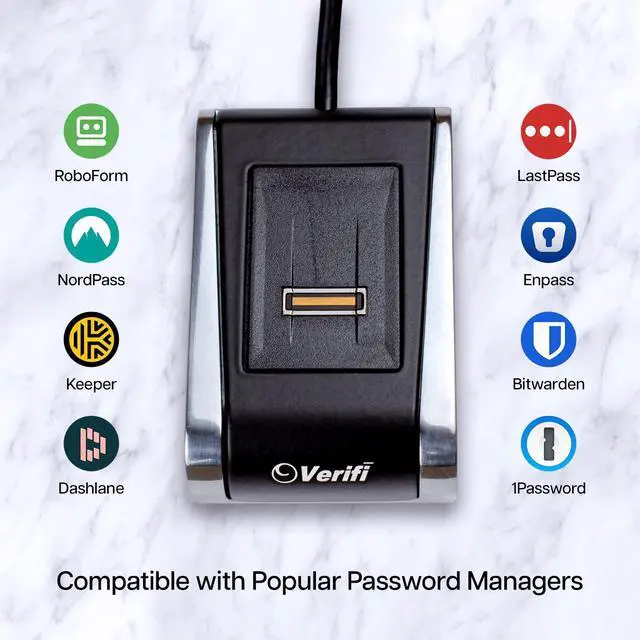 Alt view image 5 of 6 - Verifi P2000 Desktop USB Fingerprint Reader - Windows Hello, Passkey Operation