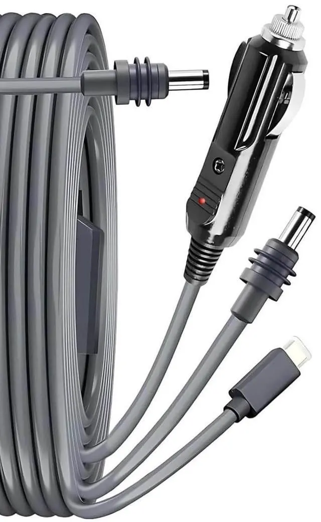 Main image of for Starlink Mini DC Power Cable Cigarette Lighter 10FT/ 3M, High-Speed Starlink Mini 12V-24V Car Replacement Cable Charger Supply Cord Adapter Plug Accessories (3 in 1)