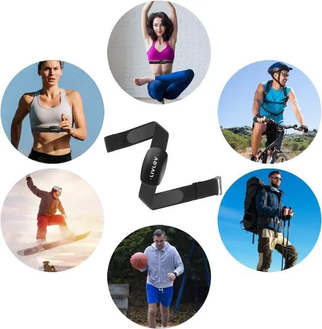 Alt view image 2 of 6 - Heart Rate Monitor Replacement Strap, Chest Replacement Strap Compatible with Wahoo Tickr Polar H7 Garmin HRM Coospo, IP67 Waterproof, Adjustable Soft Size M to XXL