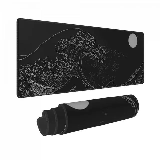 Main image of Large Japanese Desk Mat, Anime Gaming Mouse Pad with Non-Slip Base, XL Desk Protector for Office & Home, 31.5x11.8 inch