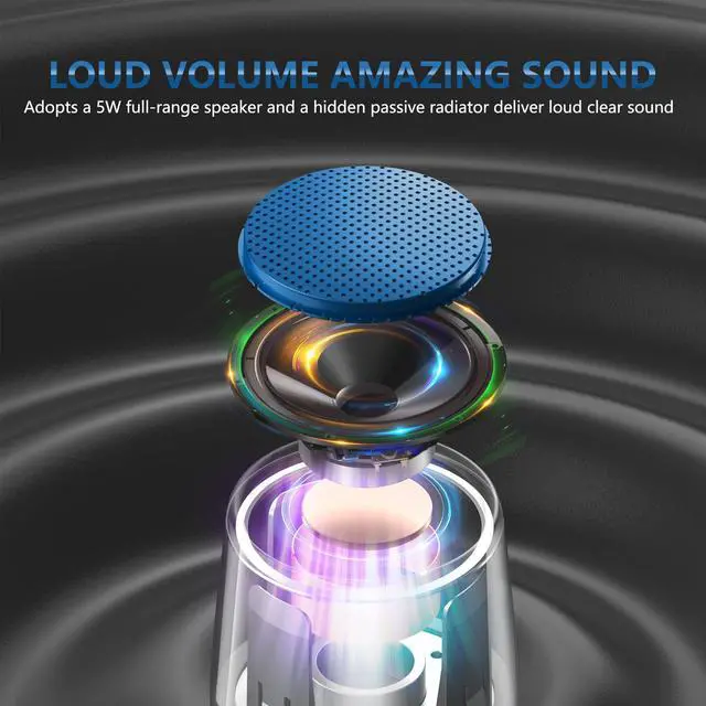 Alt view image 4 of 7 - Small Bluetooth Speaker, Waterproof Mini Portable Wireless Speakers