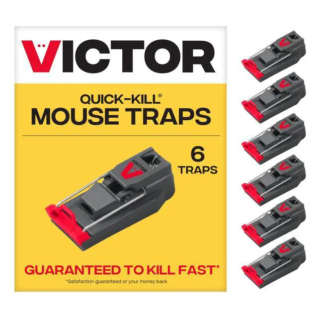 Main image of M123SSR Quick-Kill Easy Set Mouse Trap, 6 Reusable Victor Mouse Traps