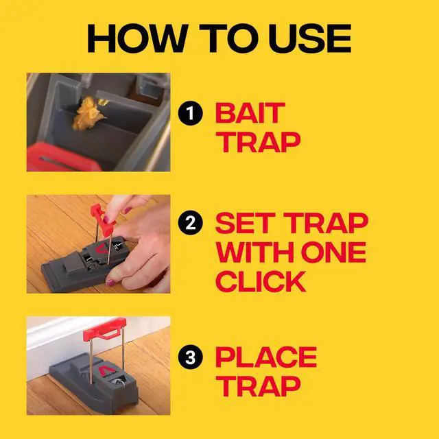 Alt view image 4 of 7 - M123SSR Quick-Kill Easy Set Mouse Trap, 6 Reusable Victor Mouse Traps