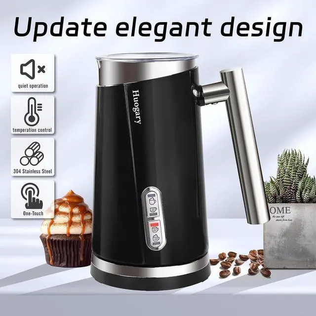 Alt view image 5 of 6 - Milk Frother, 4 in 1 Electric Milk Steamer, Automatic Hot & Cold Foam Maker, Milk Warmer for Coffee, Latte, Cappuccino, Macchiato, 120V