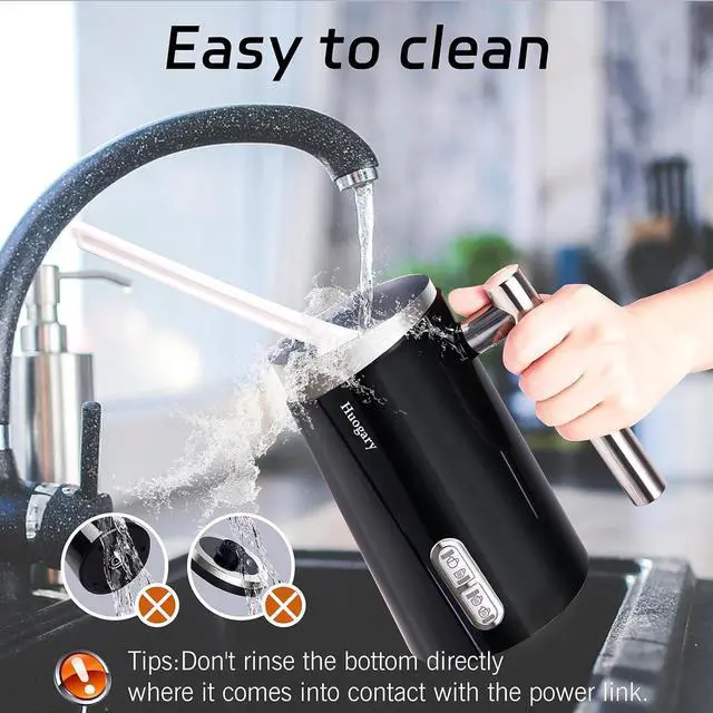 Alt view image 6 of 6 - Milk Frother, 4 in 1 Electric Milk Steamer, Automatic Hot & Cold Foam Maker, Milk Warmer for Coffee, Latte, Cappuccino, Macchiato, 120V