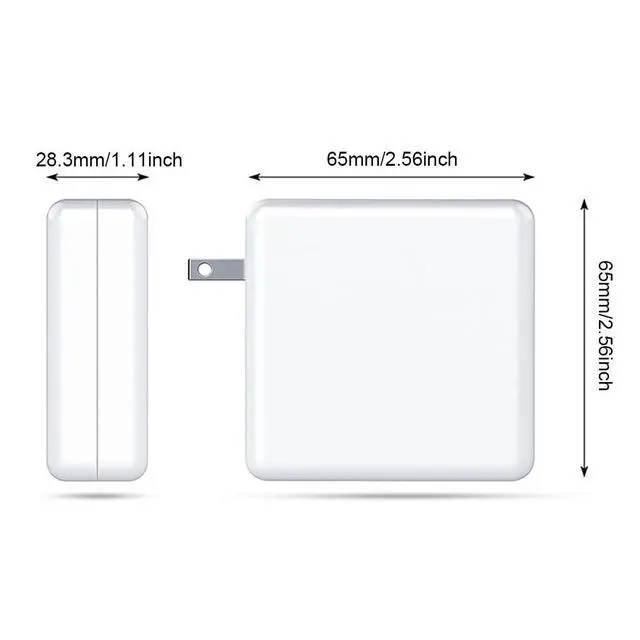 Alt view image 2 of 5 - 45W Charger for MacBook Air&Pro(2012-2017), Compatible with MacBook Air&Pro 11&13&15&17 inch (6 * 6 * 3CM)
