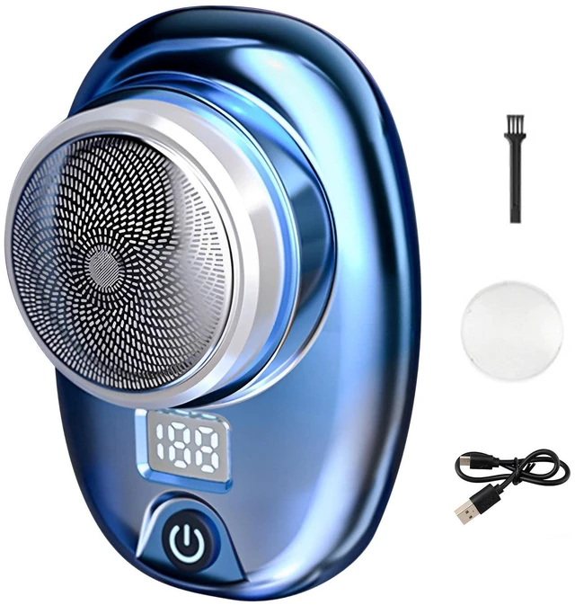 Main image of New Upgrade Mini Electric Razor, Electric Shaver, Pocket Size Portable USB Rechargeable Waterproof Shavers Easy One-Button Use Suitable for Men
