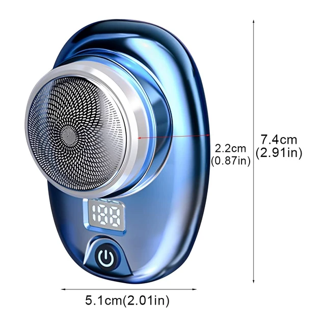 Alt view image 3 of 7 - New Upgrade Mini Electric Razor, Electric Shaver, Pocket Size Portable USB Rechargeable Waterproof Shavers Easy One-Button Use Suitable for Men