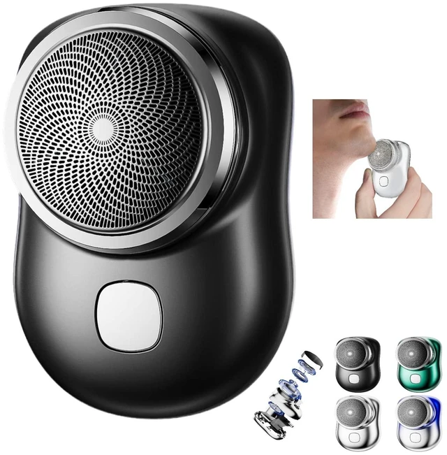Main image of Mini Shaver Portable Electric Shaver, 2023 New Pocket Portable Electric Shave, Magic USB Mini Shaver Electric Razor For Men, Rechargeable Travel Razors For Men Electric Shaver For Shaving Face (Black)