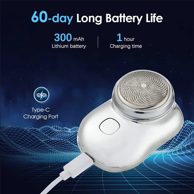 Alt view image 3 of 7 - Mini Shaver Portable Electric Shaver, 2023 New Pocket Portable Electric Shave, Magic USB Mini Shaver Electric Razor For Men, Rechargeable Travel Razors For Men Electric Shaver For Shaving Face (Black)