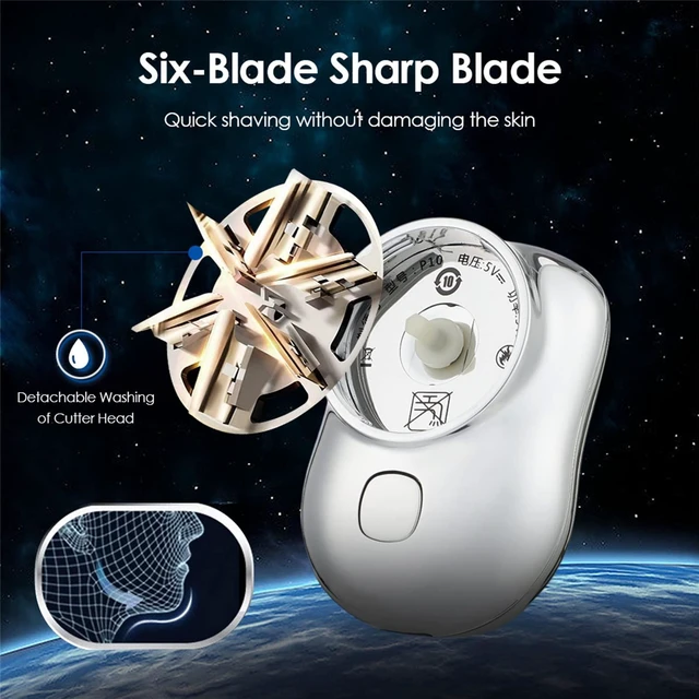 Alt view image 4 of 7 - Mini Shaver Portable Electric Shaver, 2023 New Pocket Portable Electric Shave, Magic USB Mini Shaver Electric Razor For Men, Rechargeable Travel Razors For Men Electric Shaver For Shaving Face (Black)