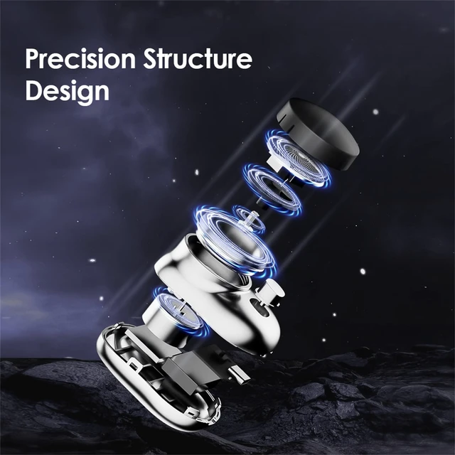 Alt view image 5 of 7 - Mini Shaver Portable Electric Shaver, 2023 New Pocket Portable Electric Shave, Magic USB Mini Shaver Electric Razor For Men, Rechargeable Travel Razors For Men Electric Shaver For Shaving Face (Black)