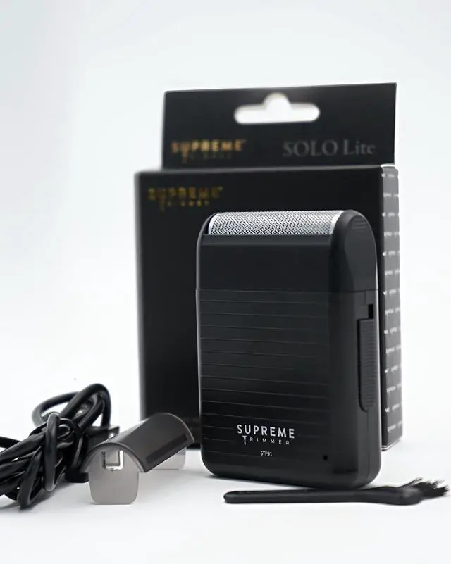 Alt view image 7 of 7 - Solo Lite Foil Shaver for Men | Rechargeable Electric Razor + 90 Min Runtime, Type-C USB Fast Charging | Lightweight Travel Shaver, Easy to Carry | STF91