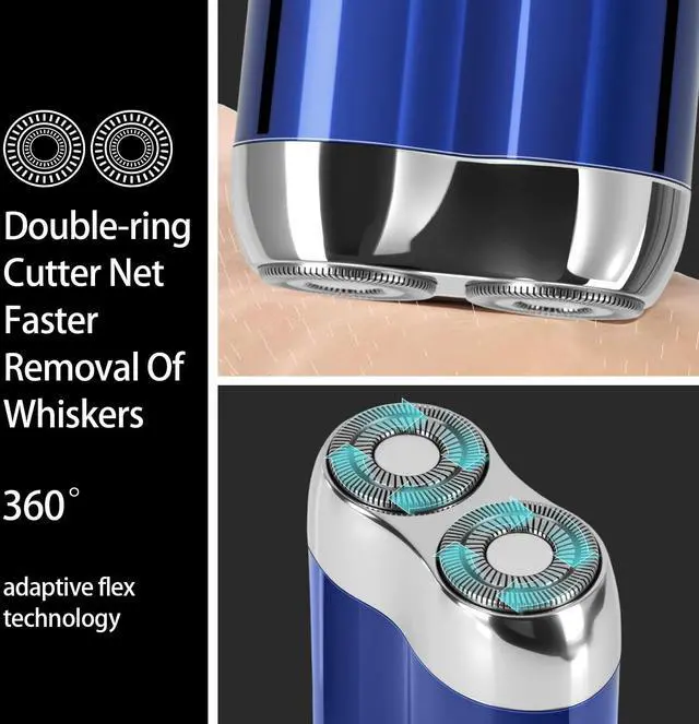 Alt view image 4 of 7 - 2026 New mini Electric Shaver for Men, Upgrade Pocket Dual Head Shaver.