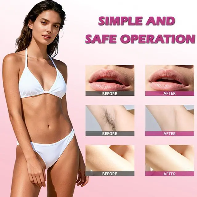 Alt view image 2 of 7 - Bikini Trimmer for Women, Painless Electric Razor for Pubic Hair, Face, Legs, Underarms, IPX7 Waterproof Shaver with Ceramic Blades, USB Rechargeable, Portable for Travel, Gifts for Women Pink