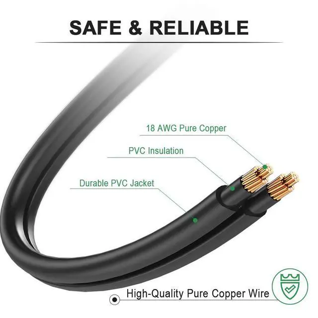 Alt view image 6 of 7 - 6Ft AC Power Cord for Xbox One S/X,Xbox 1x/1s,PS5 PS4 PS3 PS2 PlayStation 5 4 Slim Game Console,Replacement Plug Power Cable