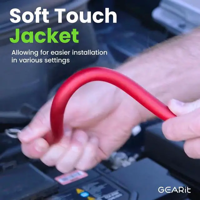 Alt view image 3 of 7 - 8 Gauge Wire, for Automotive Power/Ground, Battery Cable, Car Audio, RV, Amp, CCA, Automotive Wire, Amp Kit, Battery Cables, Wiring Kit, (25 feet Each- Black/Red)