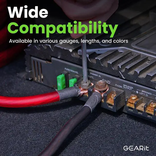 Alt view image 6 of 7 - 8 Gauge Wire, for Automotive Power/Ground, Battery Cable, Car Audio, RV, Amp, CCA, Automotive Wire, Amp Kit, Battery Cables, Wiring Kit, (25 feet Each- Black/Red)