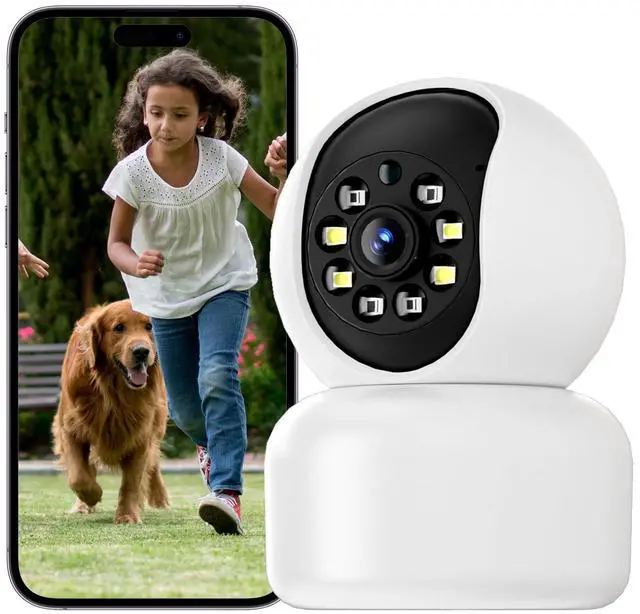 Main image of Hawkray 360° 2K 3MP Security Camera Indoor,2.4/5GHz WiFi Smart Motion Alert with AI & 911 Connect,Color Night Vision,355° Pan 60° Tilt,Two-Way Talk