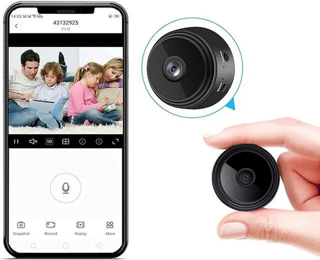 Main image of Secret Camera Spy Camera WiFi Home Security Camera Mini Hidden Camera Video Recorder Night Vision Live Feed Playback Phone App Control Nanny Cam Pet Camera