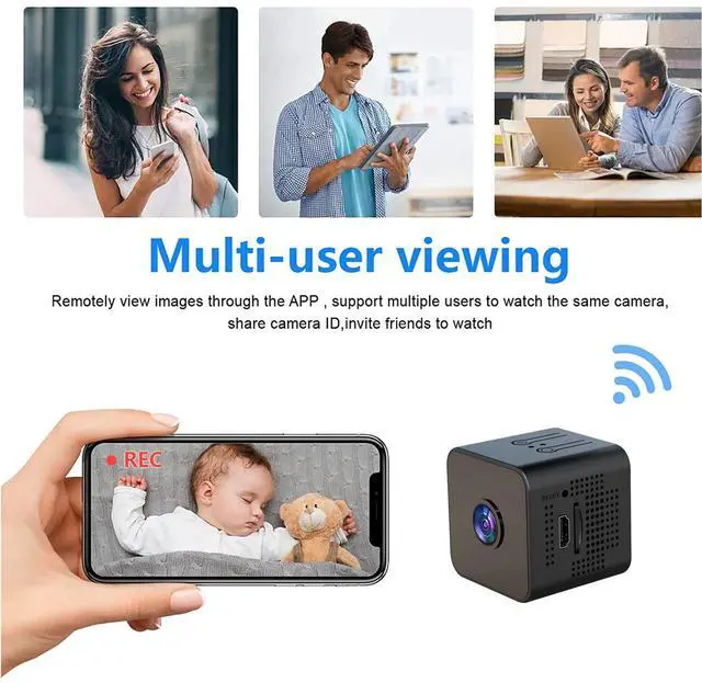 Alt view image 2 of 5 - 2K Security Cameras - Indoor Camer - Spy Cameras -Nanny Camera - WiFi Wireless Cam - HD Surveillance Cam - Home Camer for Pet/Baby - with Night Vision - -Motion Detection Surveillance Cameras