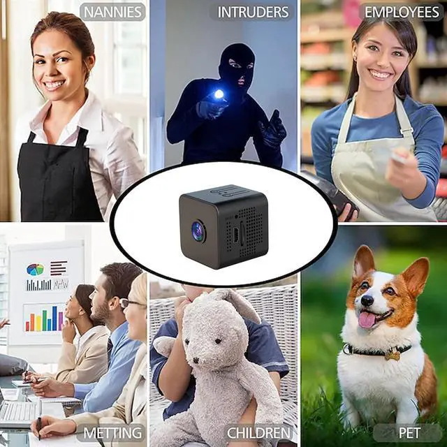 Alt view image 5 of 5 - 2K Security Cameras - Indoor Camer - Spy Cameras -Nanny Camera - WiFi Wireless Cam - HD Surveillance Cam - Home Camer for Pet/Baby - with Night Vision - -Motion Detection Surveillance Cameras