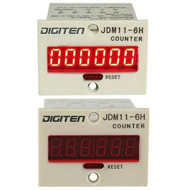 Alt view image 5 of 6 - 0-999999 Digital LED Counter +PhotoElectric Switch Sensor +Reflector Automatic Conveyor Belting 100-240VAC 6 Digits Mini Customer Traffic Counter Electronic Totalizer