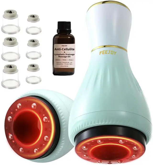 Main image of Electric Cupping Kit for Massage Therapy with Heat Cellulite Massage Tool, Lymphatic Drainage Massager, Pain Relief for Back, Neck & Shoulders Moving & Static Cupping Set for Body Sculpting