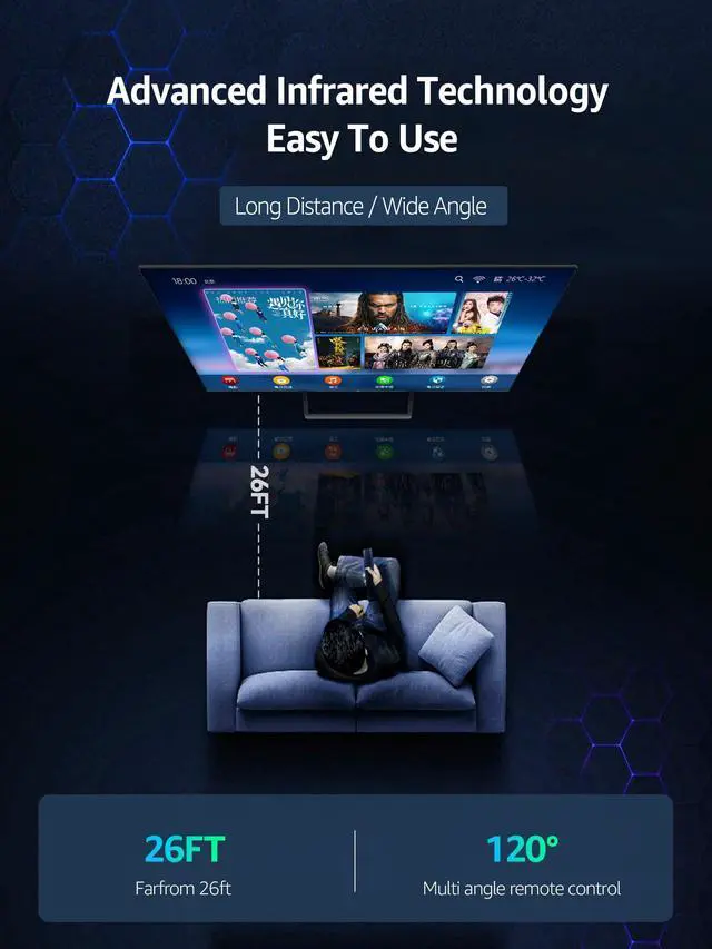Alt view image 7 of 7 - Replacement Sound Bar Remote Control for Norcent BYL Bestisan MEGACRA Soundbar Speaker, Compatible with Norcent MB-3221NS MB-3220 MB-2521 Soundbar Home Theater System