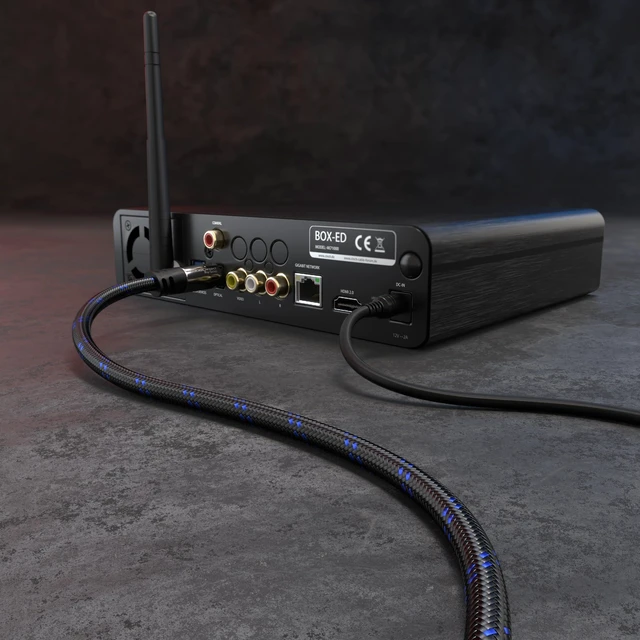 Alt view image 4 of 7 - Optical Audio Cable 25ft, Braided Soundbar Digital S/PDIF cable, stereo systems/amplifiers, home cinema, XBO/PS4