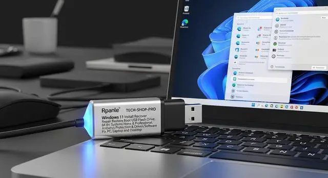 Alt view image 3 of 6 - Rpanle Tech-Shop-pro USB for Windows 11 Install Recover Repair Restore Boot USB Flash Drive, 64 Bit Systems Home&Professional, Antivirus Protection&Drivers Software, Fix PC, Laptop and Desktop