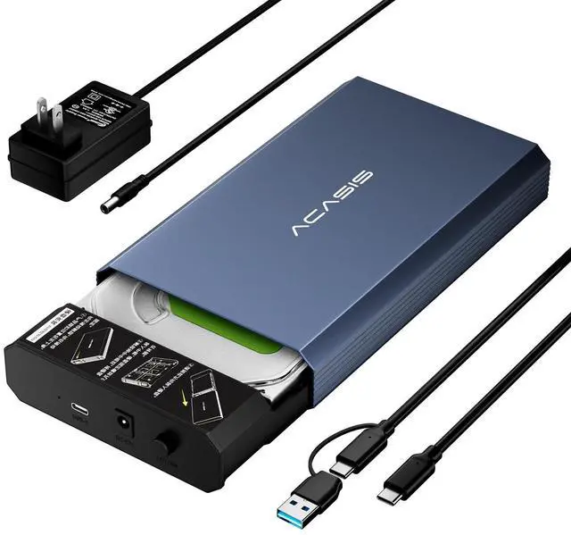 Main image of 6Gbps Hard Drive Enclosure for 3.5/2.5 Inch SATA SSD HDD