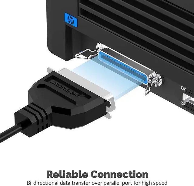 Alt view image 4 of 7 - USB to Parallel IEEE 1284 Printer Cable Adapter (CB-CN36)