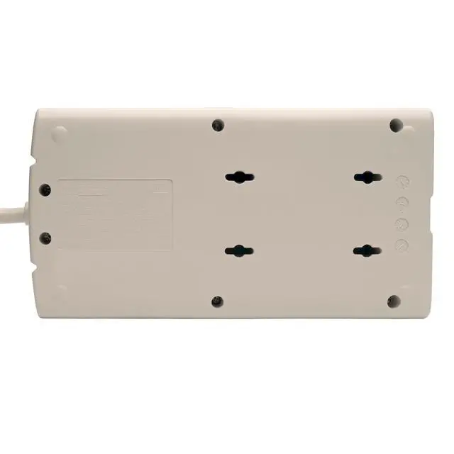 Alt view image 5 of 7 - Eaton Series TLP808 8 Outlet Surge Protector Power Strip with Flat Plug, 1440 Joule Rating, White, UL Listed & Certified, 8ft Extension Cord with Multiple Outlets for Home Office