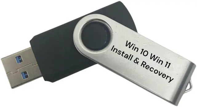 Main image of Bootable USB for Install & Reinstall Window 10 and Window 11 with License Key, Software Tools for Recovery, Passwords resets, Machine troubleshooting. High Speed 64GB