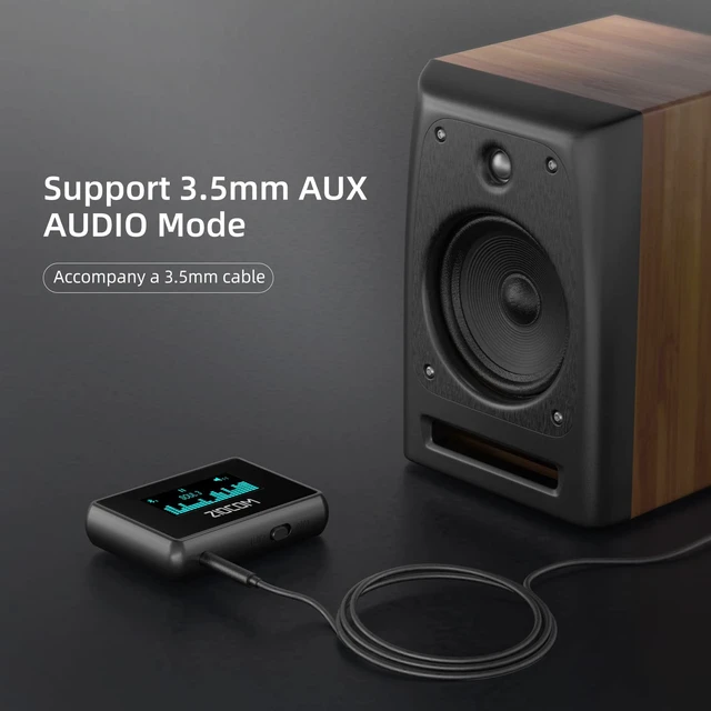 Alt view image 5 of 7 - 30 Pin Bluetooth Adapter Receiver for Bose SoundDock (Not for Cars) 30 Pin Dock Speakers with 3.5mm Aux Cable, Screen Display, Low Latency