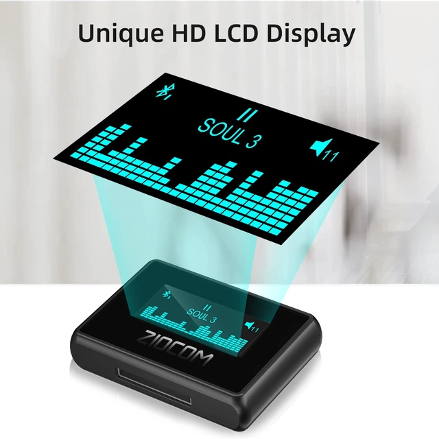 Alt view image 2 of 7 - 30 Pin Bluetooth Adapter Receiver for Bose SoundDock (Not for Cars) 30 Pin Dock Speakers with 3.5mm Aux Cable, Screen Display, Low Latency