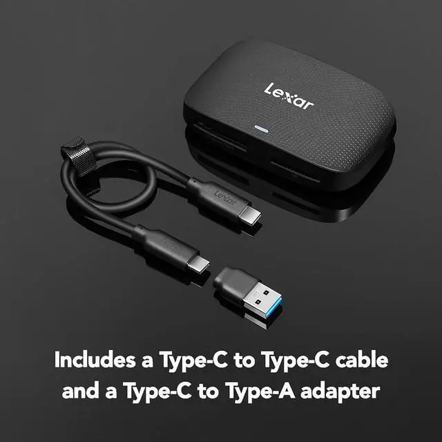 Alt view image 6 of 7 - Professional CFexpress Type B / SD USB 3.2 Gen 2 Reader, Transfer Speeds Up To 10Gbps, Designed for CFexpress Type B and SD Cards (LRW520U-RNBNG)