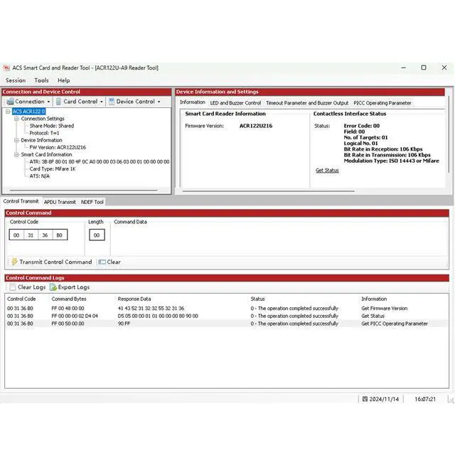 Alt view image 7 of 7 - NFC ACR122U Contactless IC Card Reader Writer/USB + SDK + IC Card