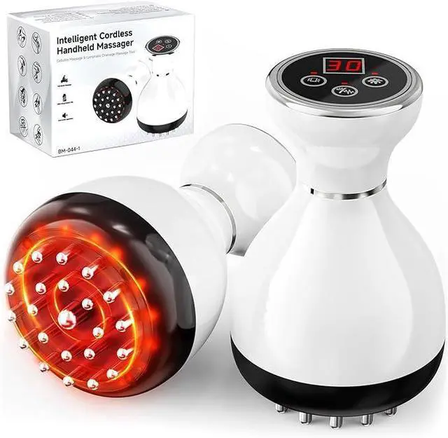 Main image of Lymphatic Drainage Massager & Anti Cellulite Massage Tool, Helps Reduce Stretch Marks & Cellulite, for Legs, Arms & Belly, Body Sculpting Machine with Microcurrent & Red-Light & Heat & Vibration
